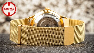 Oceľový náramok Ricardo Milanese, Gold, magnetický 20mm
