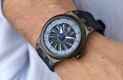 Perrelet Turbine Carbon Ice Blue A4065/5