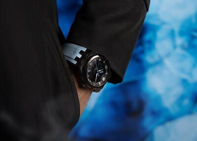 Perrelet Turbine Titanium 41 Ice Blue A4067/7