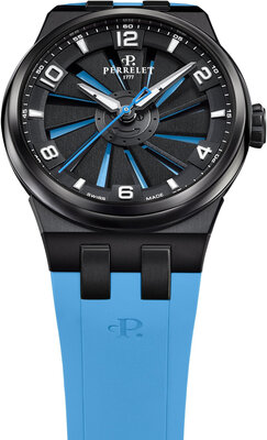 Perrelet Turbine Titanium 41 Ice Blue A4067/7