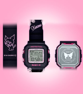Casio Baby-G + Plus BGD-10KKM-1ER The Kuromi Collaboration