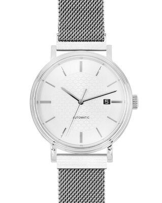 Oceľový náramok Hirsch Milanaise L 30161434-2, strieborný, magnetický