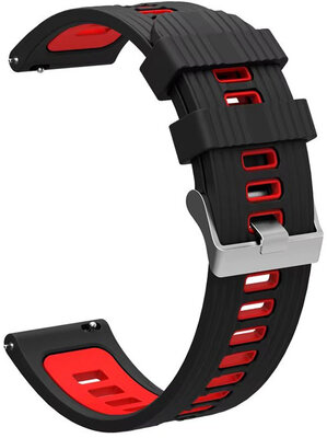 Silikónový remienok Ricardo Claviere 22mm, Black/Red, Quick Release