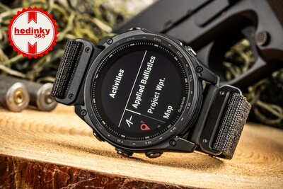 (SK) Garmin Tactix 8 Sapphire Solar 51mm, Black (+ náhradný remienok)