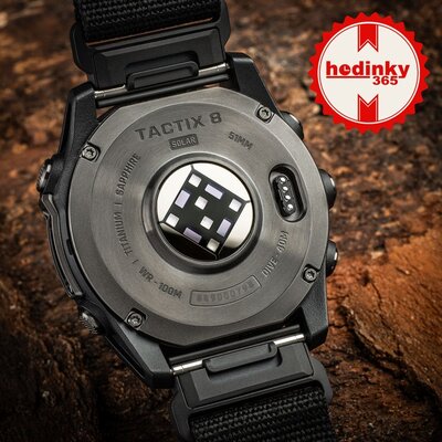 (SK) Garmin Tactix 8 Sapphire Solar Elite 51mm, Black (+ náhradný remienok)