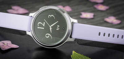 Garmin Lily 2 Active Silver / Purple Jasmine Silicone Band