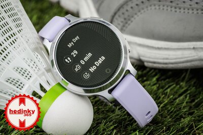 Garmin Lily 2 Active Silver / Purple Jasmine Silicone Band