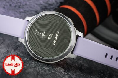 Garmin Lily 2 Active Silver / Purple Jasmine Silicone Band