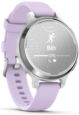 Garmin Lily 2 Active Silver / Purple Jasmine Silicone Band