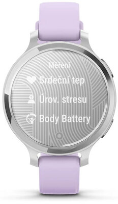 Garmin Lily 2 Active Silver / Purple Jasmine Silicone Band