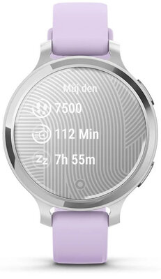 Garmin Lily 2 Active Silver / Purple Jasmine Silicone Band