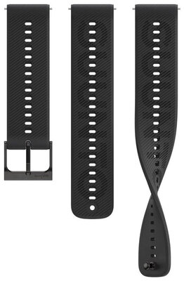 Silikónový remienok Suunto 22mm (pro Suunto Athletic 6), čierny, Quick Release, veľkosť S+M
