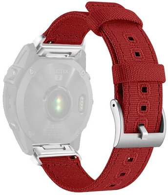 Nylonový popruh Ricardo 22mm (pro Garmin Fenix 8/7/6 (47mm), Epix 2 aj.), červený, QuickFit