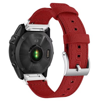 Ricardo Nylonový remienok 26 mm (pre Garmin Fenix 8/7X/6X (51 mm), Tactix atď.), červený, QuickFit