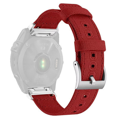 Nylonový popruh Ricardo 26mm (pro Garmin Fenix 8/7X/6X (51mm), Tactix aj.), červený, QuickFit