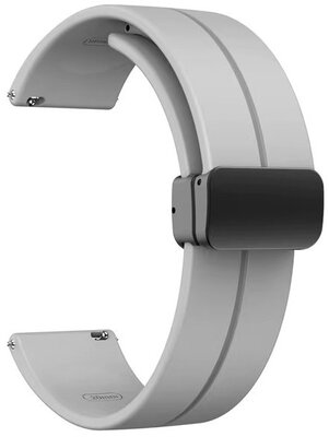 Ricardo Silikónový remienok 22 mm (pre Amazfit Bip 5), sivý, rýchloupínací