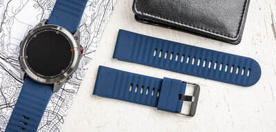Silikónový remienok Ricardo Livigno 26mm, Dark Blue, QuickFit