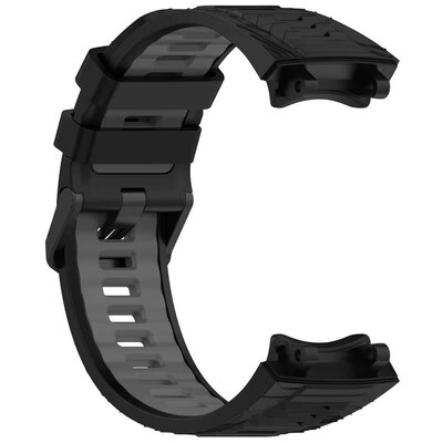 Silikónový remienok Ricardo Moena (pre Amazfit T-Rex 3), Black/Gray, + príslušenstvo na výmenu