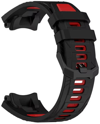 Silikónový remienok Ricardo Moena (pre Amazfit T-Rex 3), Black/Red, + príslušenstvo na výmenu