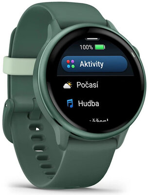 Garmin Vívoactive 6, Metallic Jasper Green / Jasper Green, Silicone Band