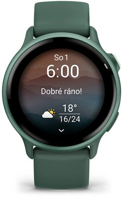 Garmin Vívoactive 6, Metallic Jasper Green / Jasper Green, Silicone Band