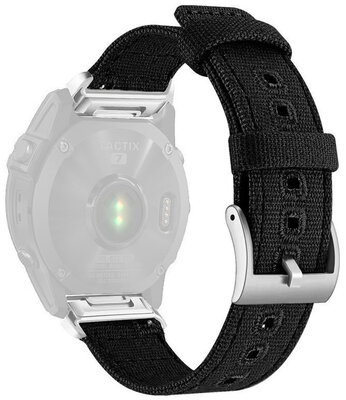 Nylonový popruh Ricardo 26mm (pro Garmin Fenix 8/7X/6X (51mm), Tactix aj.), čierny V5, QuickFit
