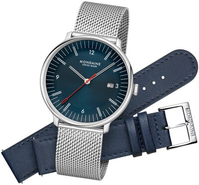Mondaine Doppio Quartz MLE.41240.LQV.SET (+ náhradní řemínek)