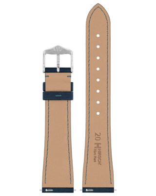 Prírodný remienok Hirsch Fibre Plant L 04299080-2, modrý, prírodné vlákna, dĺžka L, rýchloupínacia limitovaná edícia