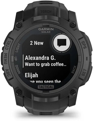 Garmin Instinct 3 SOLAR 50mm, Tactical Edition, Black
