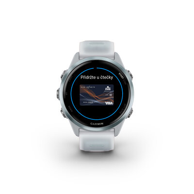 (SK) Garmin Forerunner 570 42mm, Cloud Blue, Whitestone