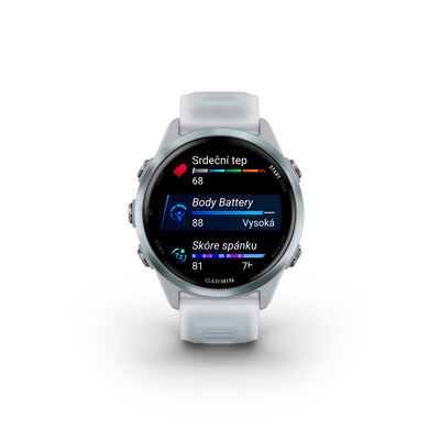 (SK) Garmin Forerunner 570 42mm, Cloud Blue, Whitestone