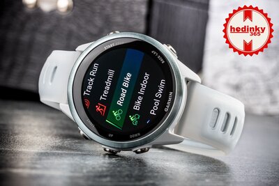 (SK) Garmin Forerunner 570 42mm, Cloud Blue, Whitestone