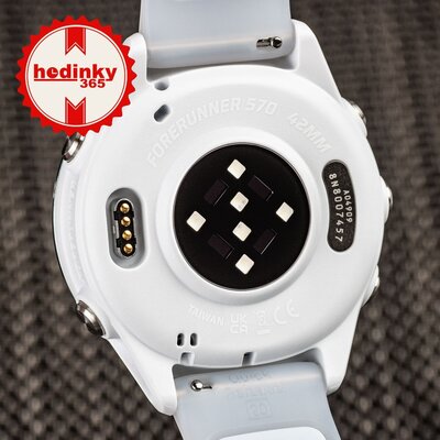 (SK) Garmin Forerunner 570 42mm, Cloud Blue, Whitestone