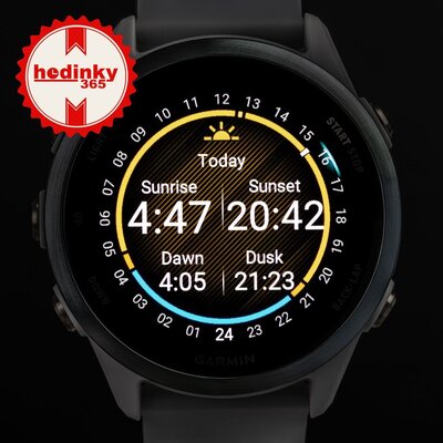 (SK) Garmin Forerunner 570 42mm, Cloud Blue, Whitestone