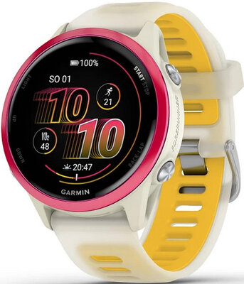 (SK) Garmin Forerunner 570 42mm, Raspberry, Bone/Mango