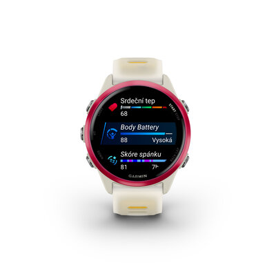 (SK) Garmin Forerunner 570 42mm, Raspberry, Bone/Mango