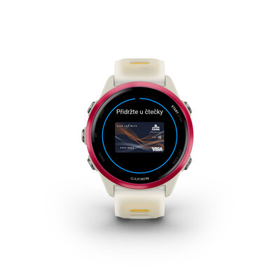 (SK) Garmin Forerunner 570 42mm, Raspberry, Bone/Mango