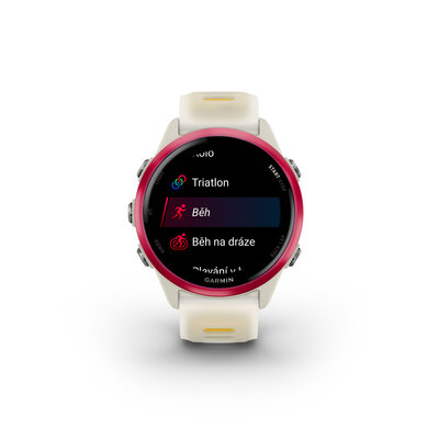 (SK) Garmin Forerunner 570 42mm, Raspberry, Bone/Mango