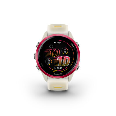 (SK) Garmin Forerunner 570 42mm, Raspberry, Bone/Mango