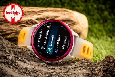 (SK) Garmin Forerunner 570 42mm, Raspberry, Bone/Mango