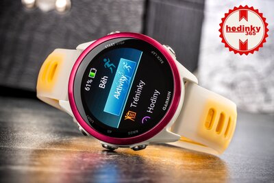 (SK) Garmin Forerunner 570 42mm, Raspberry, Bone/Mango
