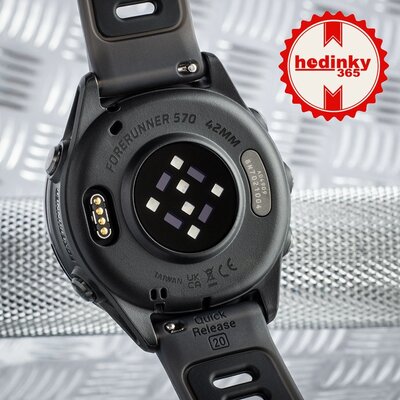(SK) Garmin Forerunner 570 42mm, Slate Gray, Translucent Black
