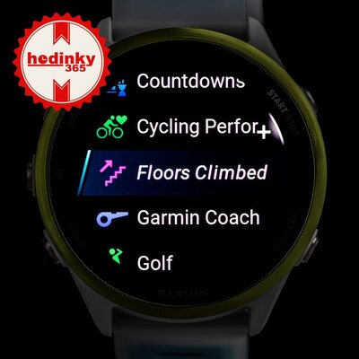 (SK) Garmin Forerunner 570 47mm, Amp Yellow, Translucent Whitestone, Turqoise Band