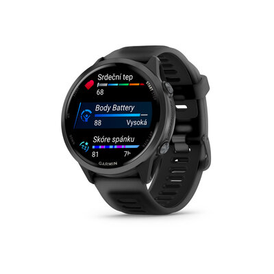 (SK) Garmin Forerunner 570 (47mm), Slate Gray, Translucent Black