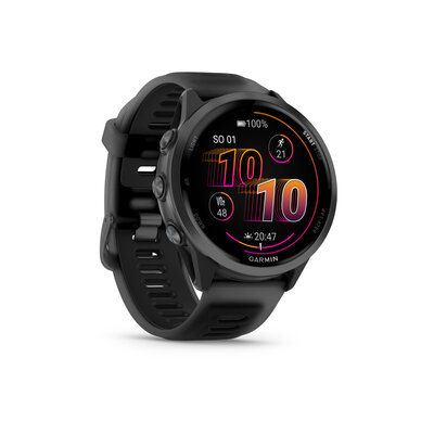 (SK) Garmin Forerunner 570 (47mm), Slate Gray, Translucent Black