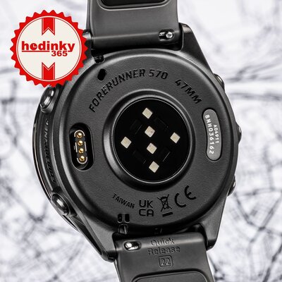 (SK) Garmin Forerunner 570 47mm, Slate Gray, Translucent Black