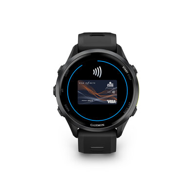 Garmin Forerunner 970 Carbon Grey DLC, Black