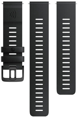 Polar Silikónový remienok 22 mm, čierny, veľkosť S, M/L, rýchloupínací, platba