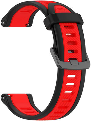 Silikónový remienok Ricardo 20mm (pre Garmin Venu, Venu Sq, Venu Sq 2, Venu 2 plus aj.), červený, Quick Release