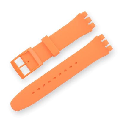 Silikónový remienok Ricardo (pre Swatch), oranžový
